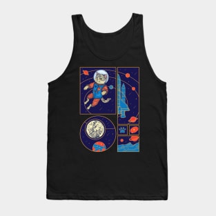 Cat Astronaut Tank Top